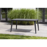 Allibert Lima 160 Garden Table, Graphite, Rectangular