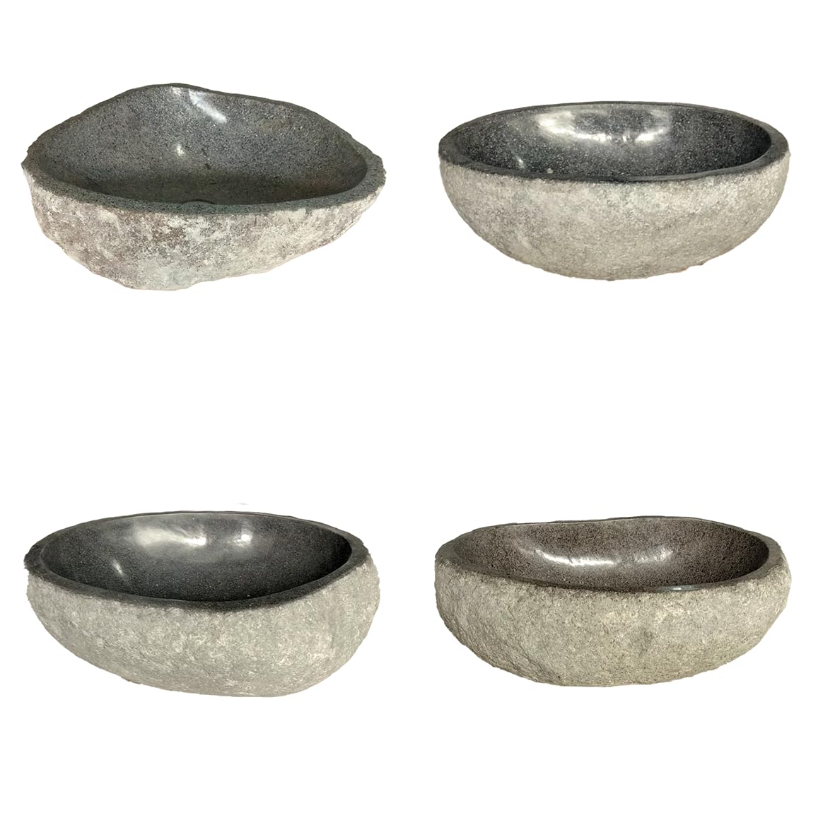 PACIFIC Natural River Stone Vessel Sink – Handcrafted Bathroom Basin