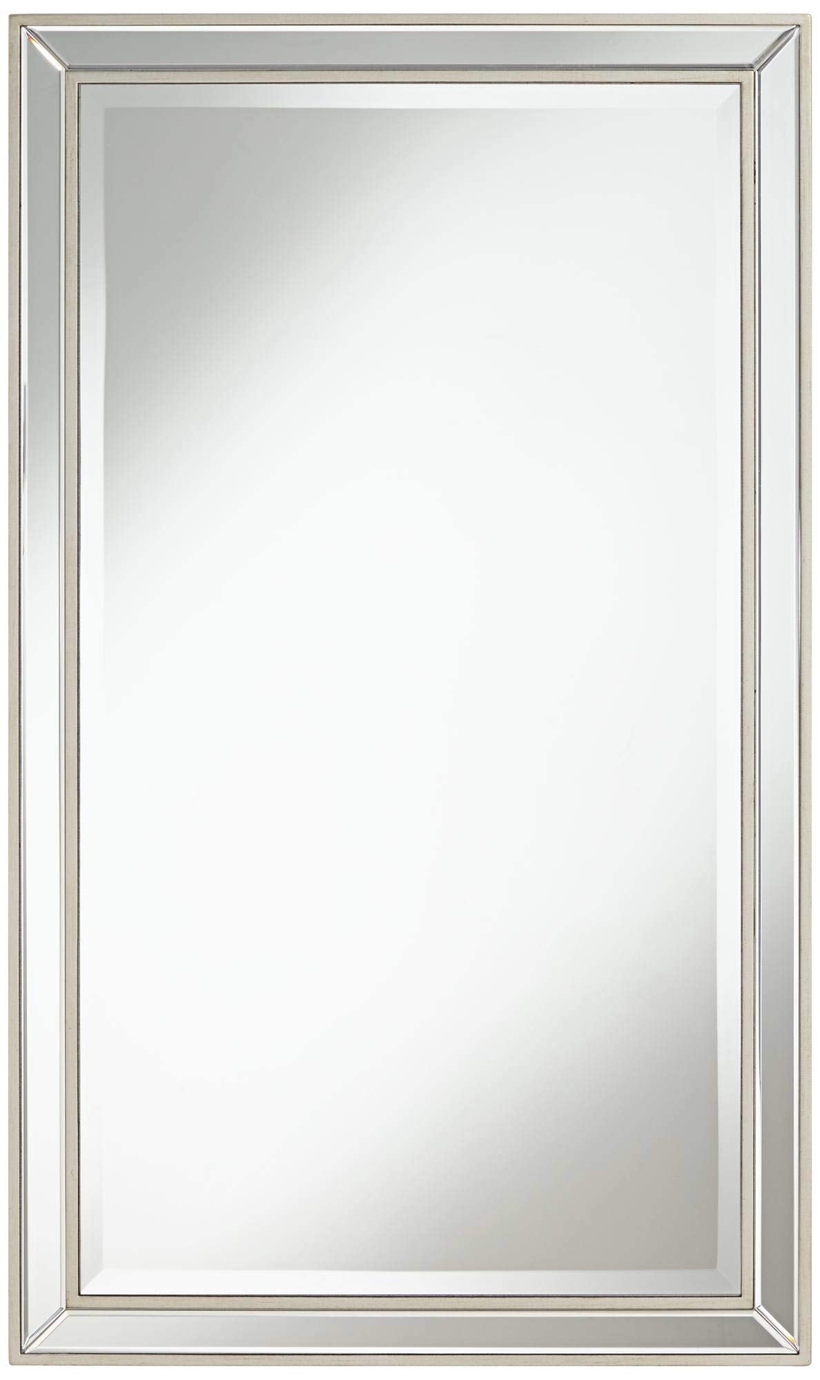 Helena Rectangular Vanity Decorative Accent Wall Mirror Modern Beveled Glass Bright