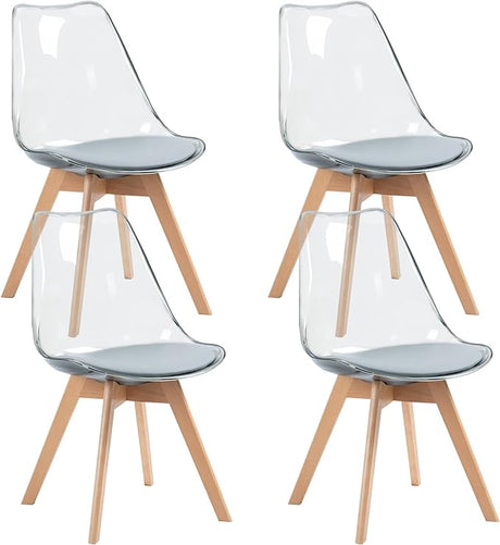 Dining Chairs Set of 4, Acrylic