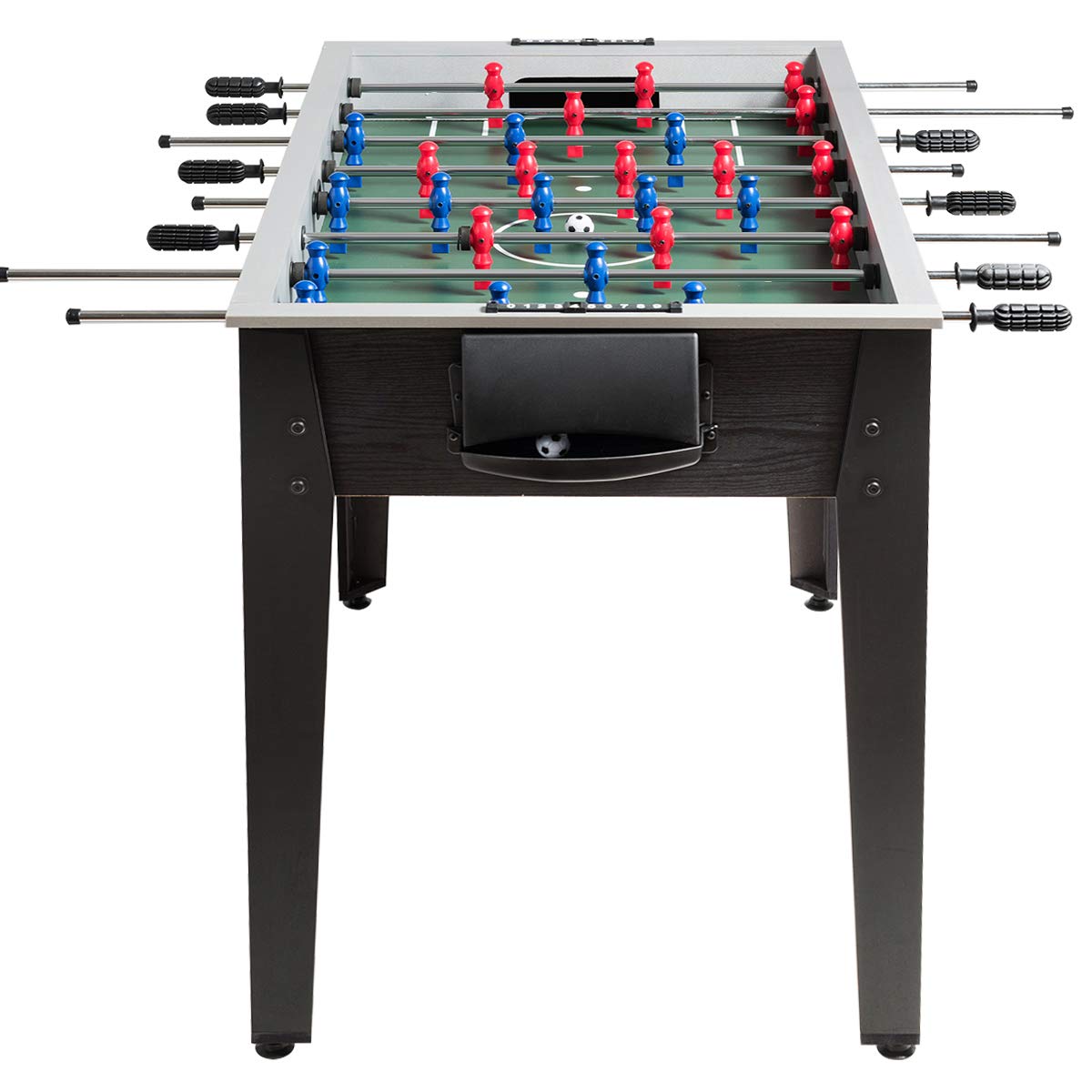 Foosball Table, Wooden Soccer Table Game w/Footballs, Suit for 4 Players