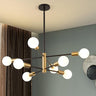 Modern Sputnik Chandelier - 6 Light Chandelier Light Fixture Height