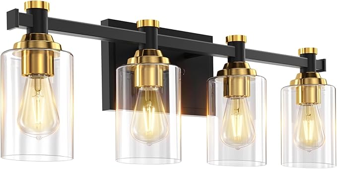Vanity Lights for Bathroom, 3-Lights Painted Bathroom Light Fixtures Over Mirror
