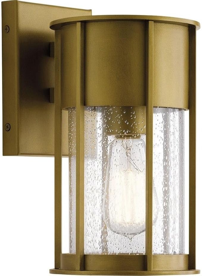 Camillo 15 Inch 1 Light Wall Light with Clear Seeded Glass in Black