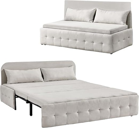 Sectional Sleeper Sofa with Pull Out Bed, U Shaped Sectional Couches