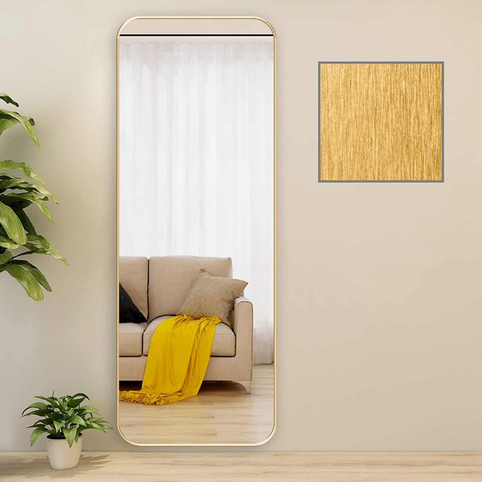 Large Mirror 1.3*3.9ft/4*120cm Wall Mirror Full-length Mirror