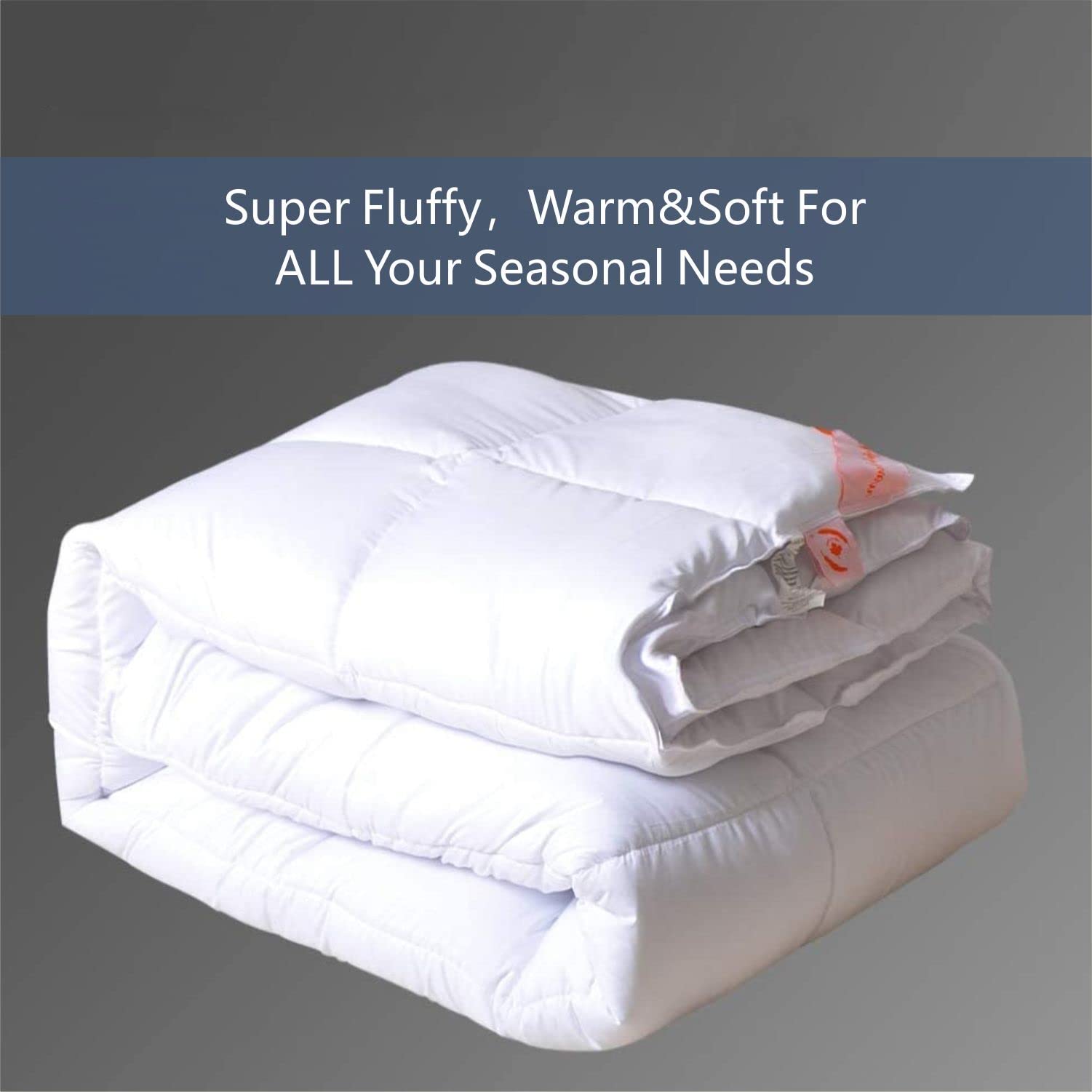 Comforter Duvet Insert-Down Alternative Comforter Quilted with Corner Tabs-Lightweight