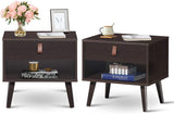 Drawer Storage Nightstand Bedside Cabinet Furniture