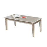 Barent Contemporary Wood 3-Piece Coffee Table Set with Mirrored Legs