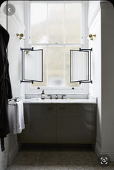 Pivot-N-View Extendable Bathroom Mirror with Tilt - 14 x 22 Inch Wall Mount