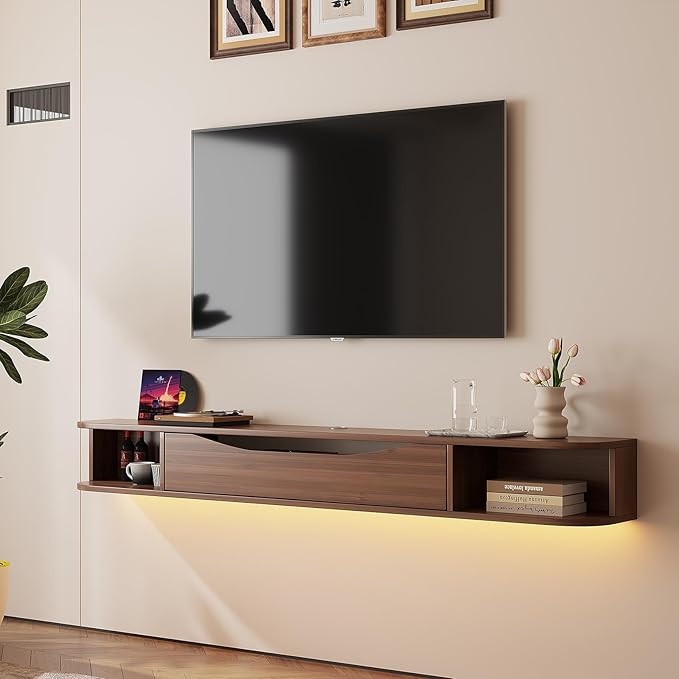 Floating TV Stand,47'' Wall Mounted TV Cabinet,Floating TV Console