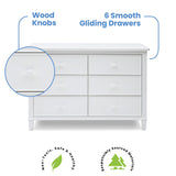 Haven 6 Drawer Dresser with Interlocking Drawers - Greenguard Gold Certified