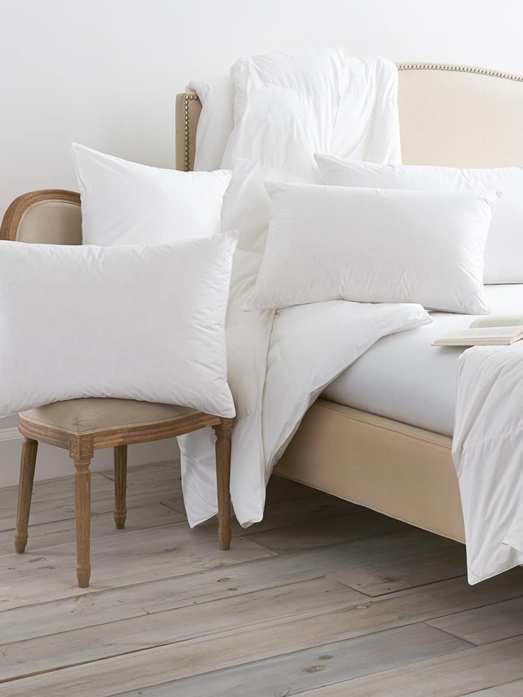 Down Chamber Pillow - Firm, King - Naturally Cooling Shell - Premium Comfort