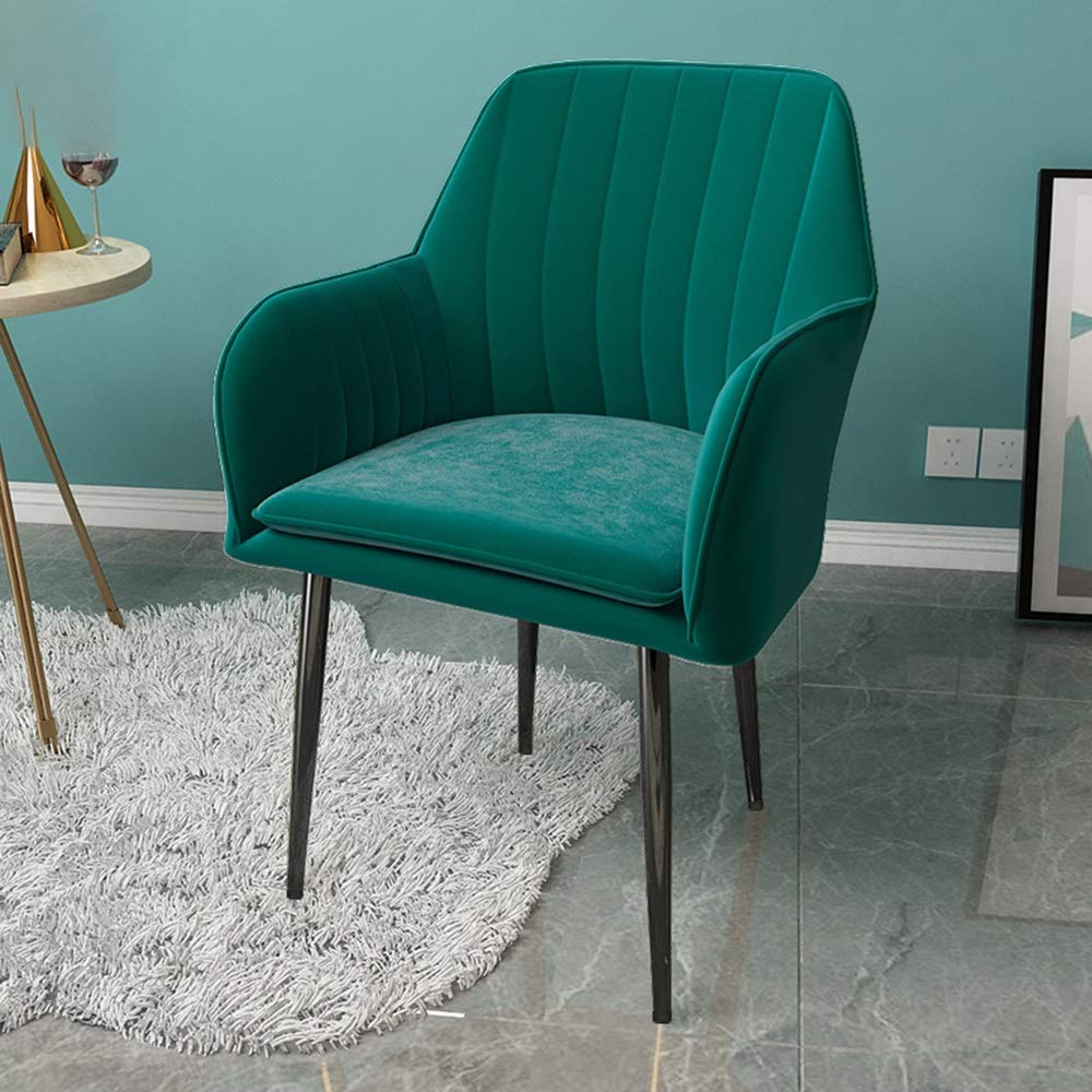 Dresser Chair Gold Velvet Fabric Ergonomic Living Room Chairs Integrated Backrest