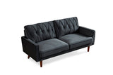 Velvet U shaped Sectional Sofa Couch with Storage Ottoman Convertibel