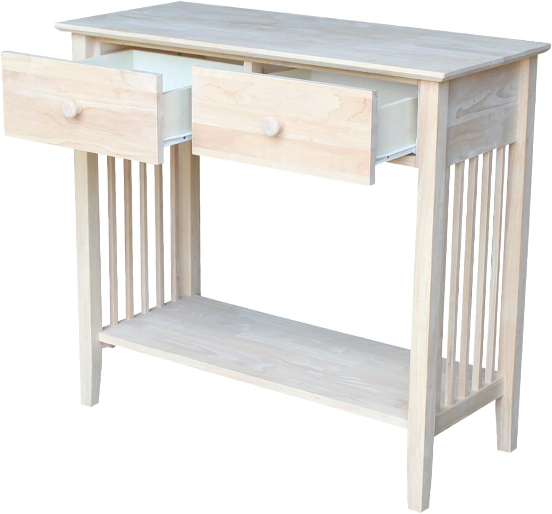 Mission Styled Server and Console Table, Unfinished