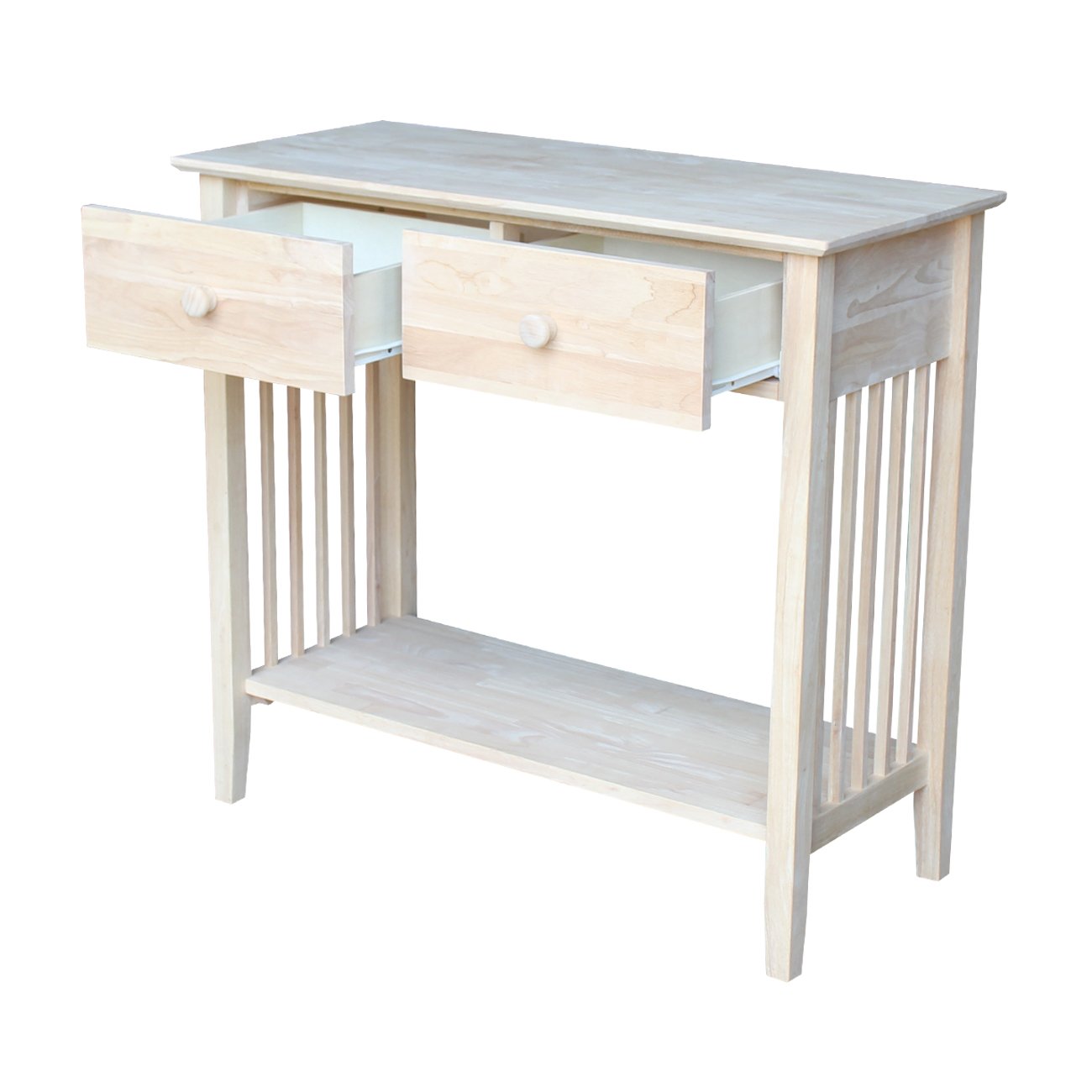 Mission Styled Server and Console Table, Unfinished