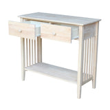 Mission Styled Server and Console Table, Unfinished