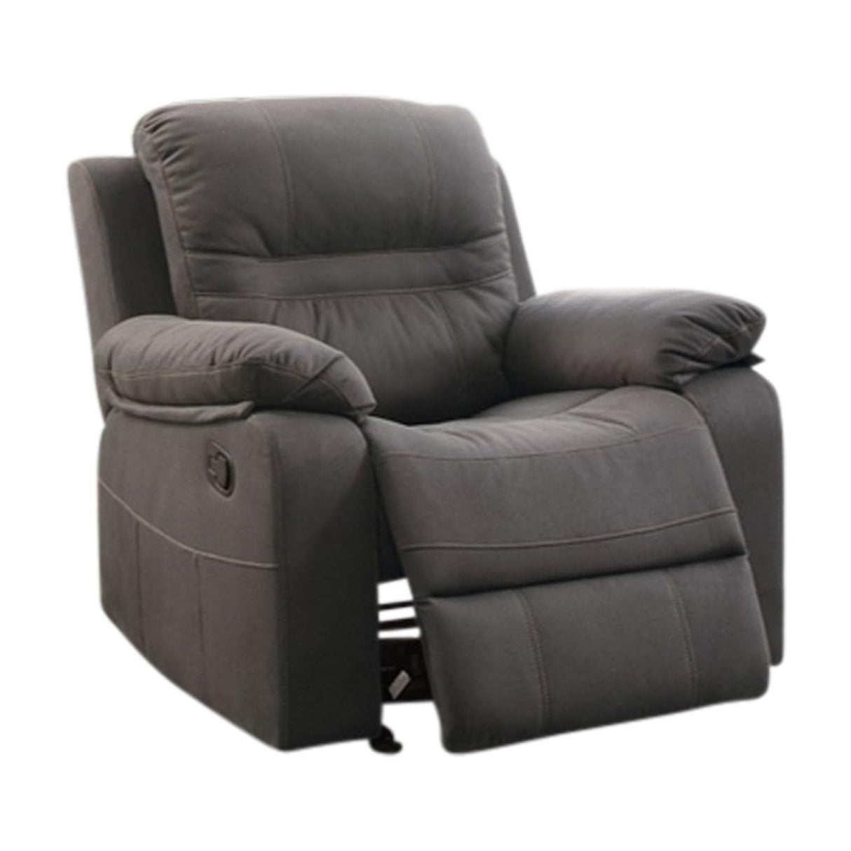 BM166726 39 x 39 x 39 in. Leatherette Rocker Recliner - Gray