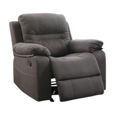 Benzara BM166726 39 x 39 x 39 in. Leatherette Rocker Recliner - Gray