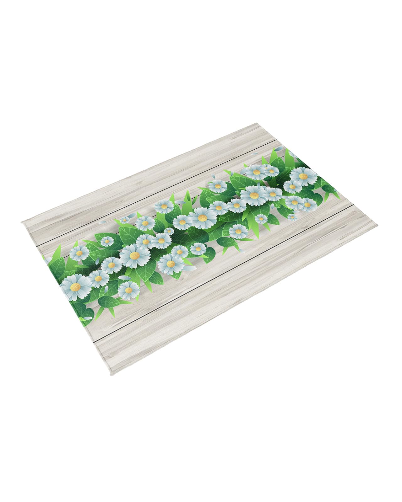 Outdoor Rug 6x9 ft Floral Plants Outdoor Large Area Rug