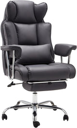 Big and Tall Office Chair with Foot Rest Comfortable Executive Reclining Office Chair