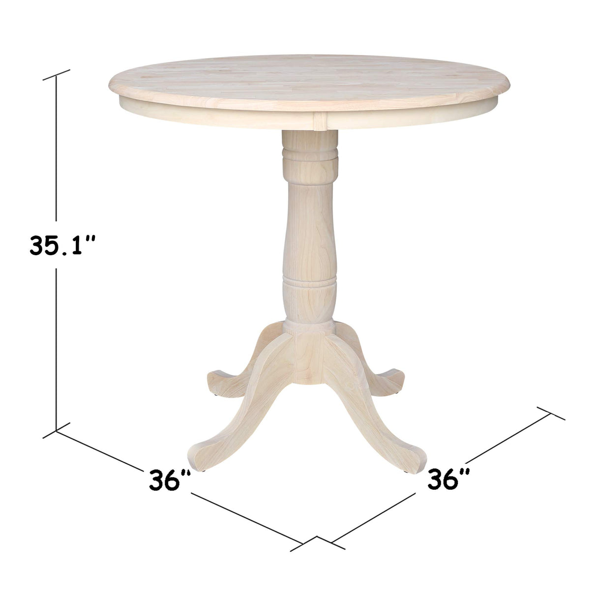 Round Top Adjustable Pedestal Table,