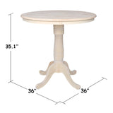 Round Top Adjustable Pedestal Table,