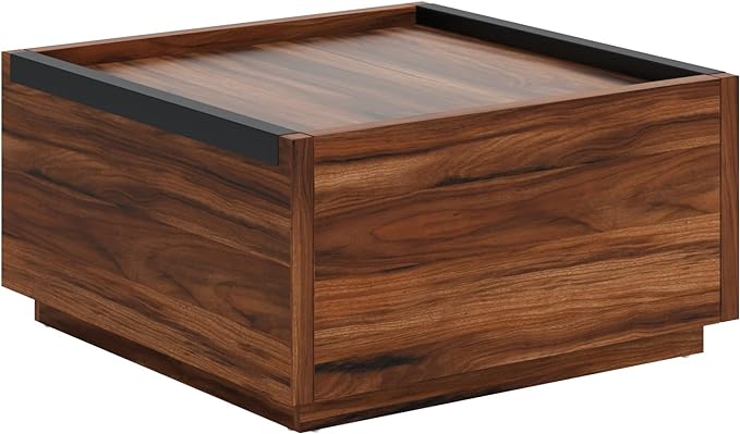 Manhattan Gate Coffee Table, L: 31.02" x W: 30.95" x H: 16.06", Mystic Oak finish