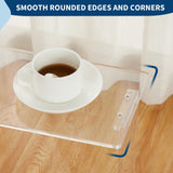 Acrylic Narrow Console Table - 2-Tier Clear Entry Desk for Entryway & Living Room