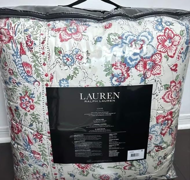 Lucie Birds Jacobean King Comforter Set - 3 Piece