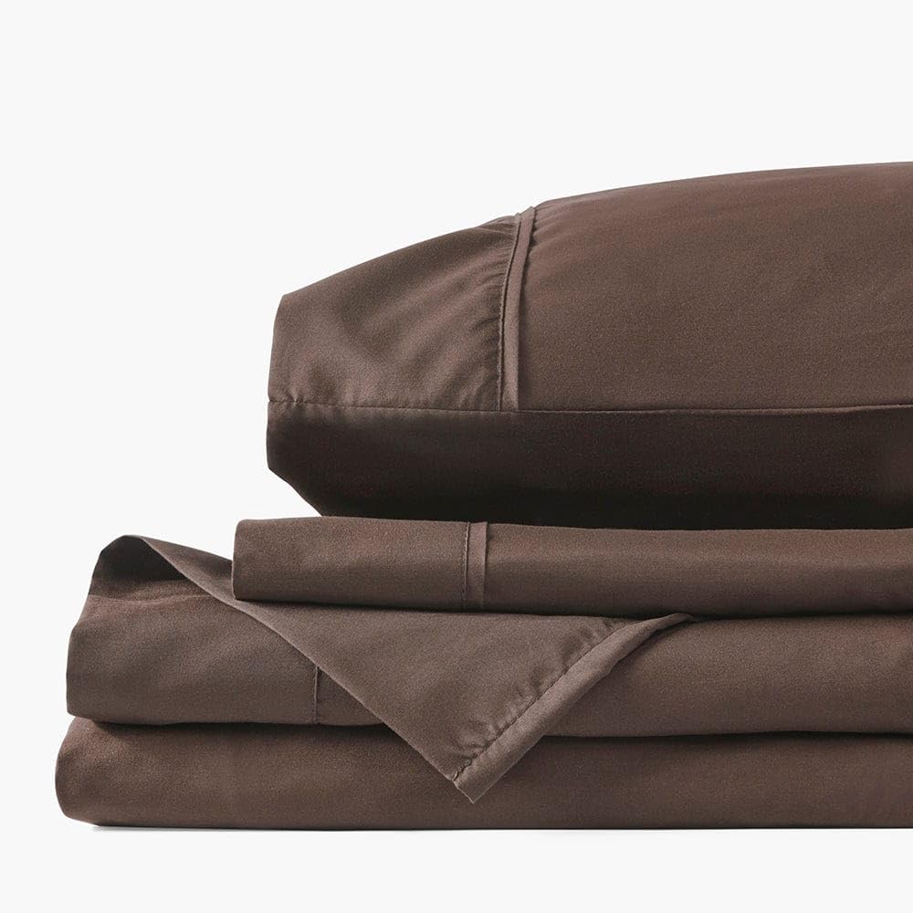 Chocolate Sheet Set - 1500tc Level of Softness - Extra Soft Cooling Sheets for Hot