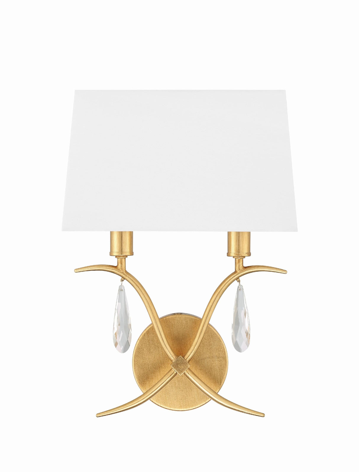 Rollins 2 Light Antique Gold Sconce