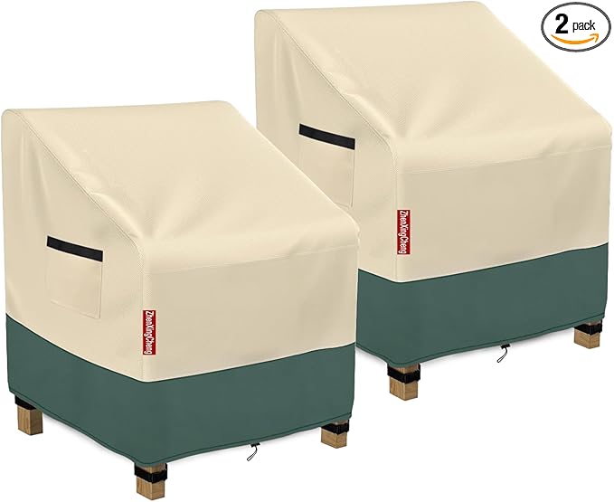 Patio Chair Covers Waterproof 2 Pack - Outdoor Furniture Covers