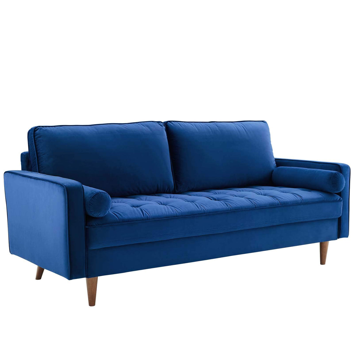 EEI-3764-NAV Valour Performance Velvet Sofa, Navy