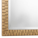 Contemporary Iron Decorative Mirror in Gold