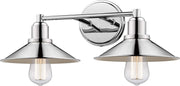 Z-Lite 613-2V-PN 2 Light Vanity, Polished Nickel