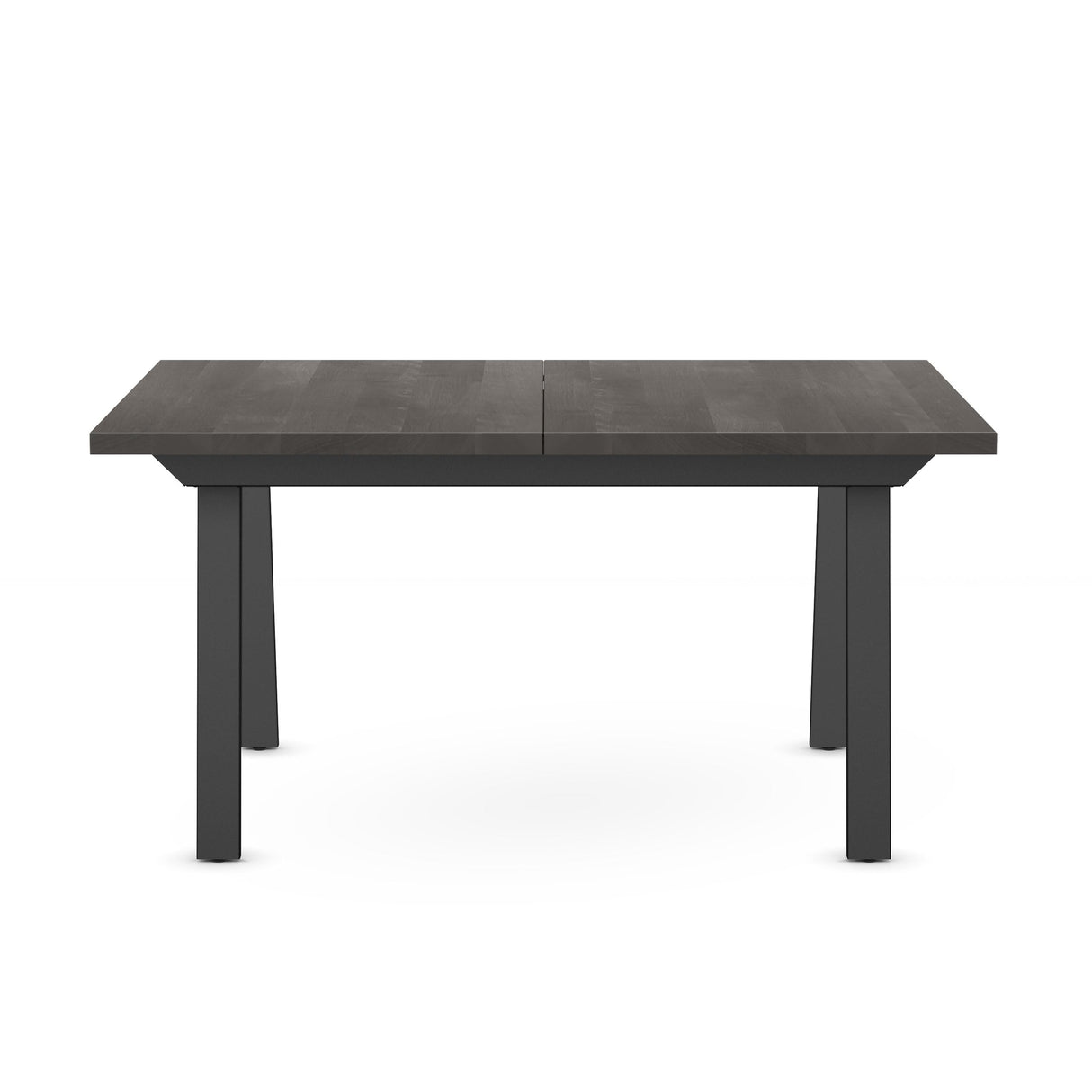 Kane Extendable Dining Table - Grey Solid Wood/Black Metal