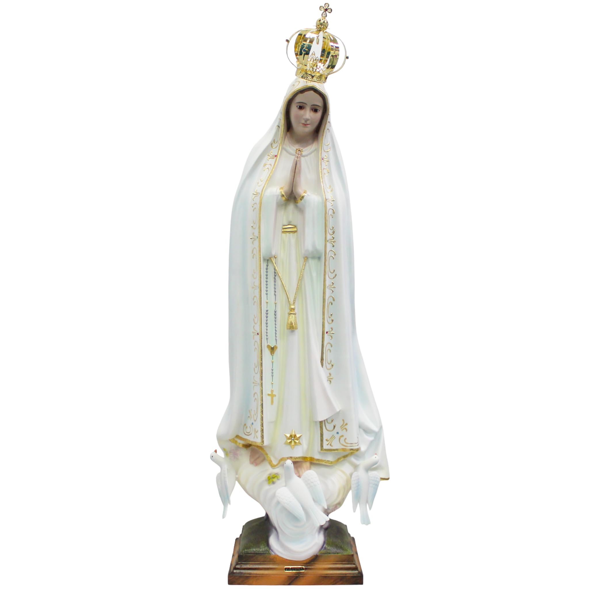44 Inch Our Lady of Fatima Statue Religious Figurine Virgin Mary #1038