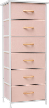 Products Vertical Dresser Storage Tower - Sturdy Steel Frame, Wood Top, Easy Pull Fabric