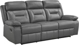 Recliner Chair Leather Recliner with Pillow Top Armrests, Home Theater Seating