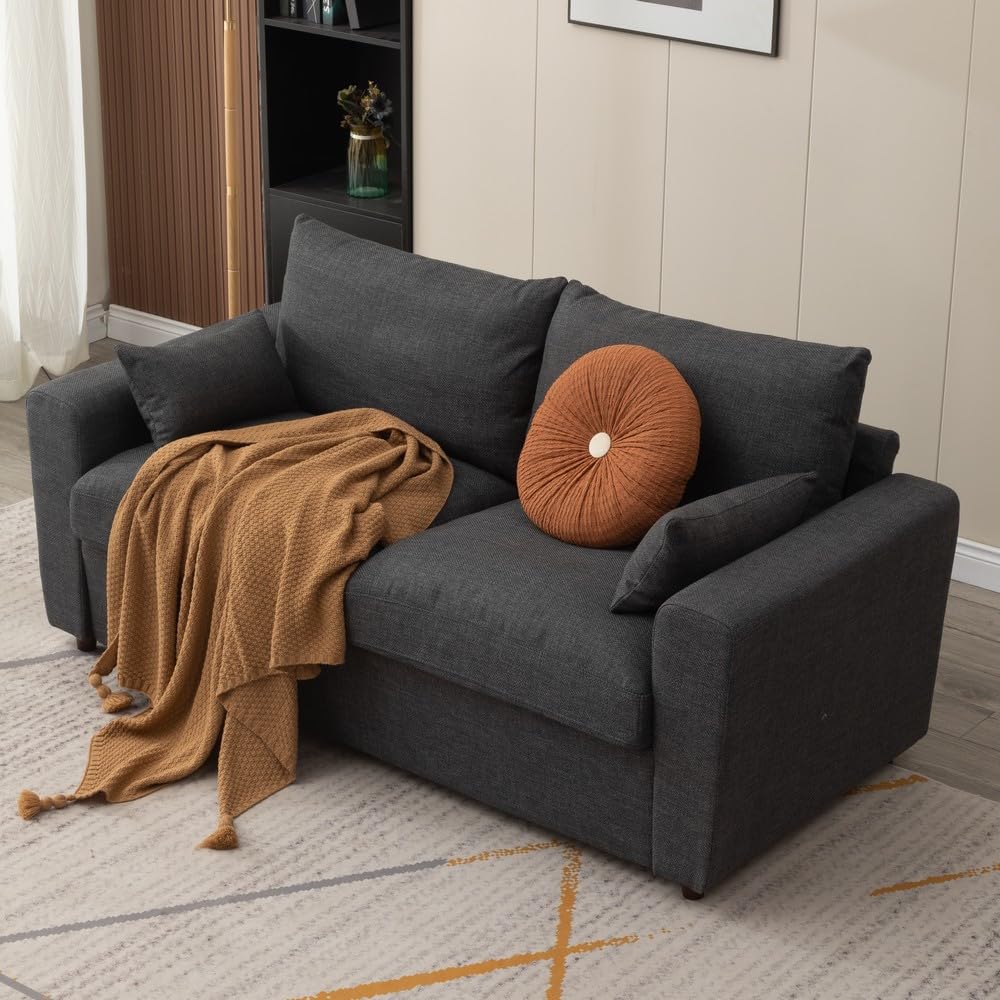 Loveseat Sofa 2 Seater and 3 Seater Modern Couch, Fabric Couch