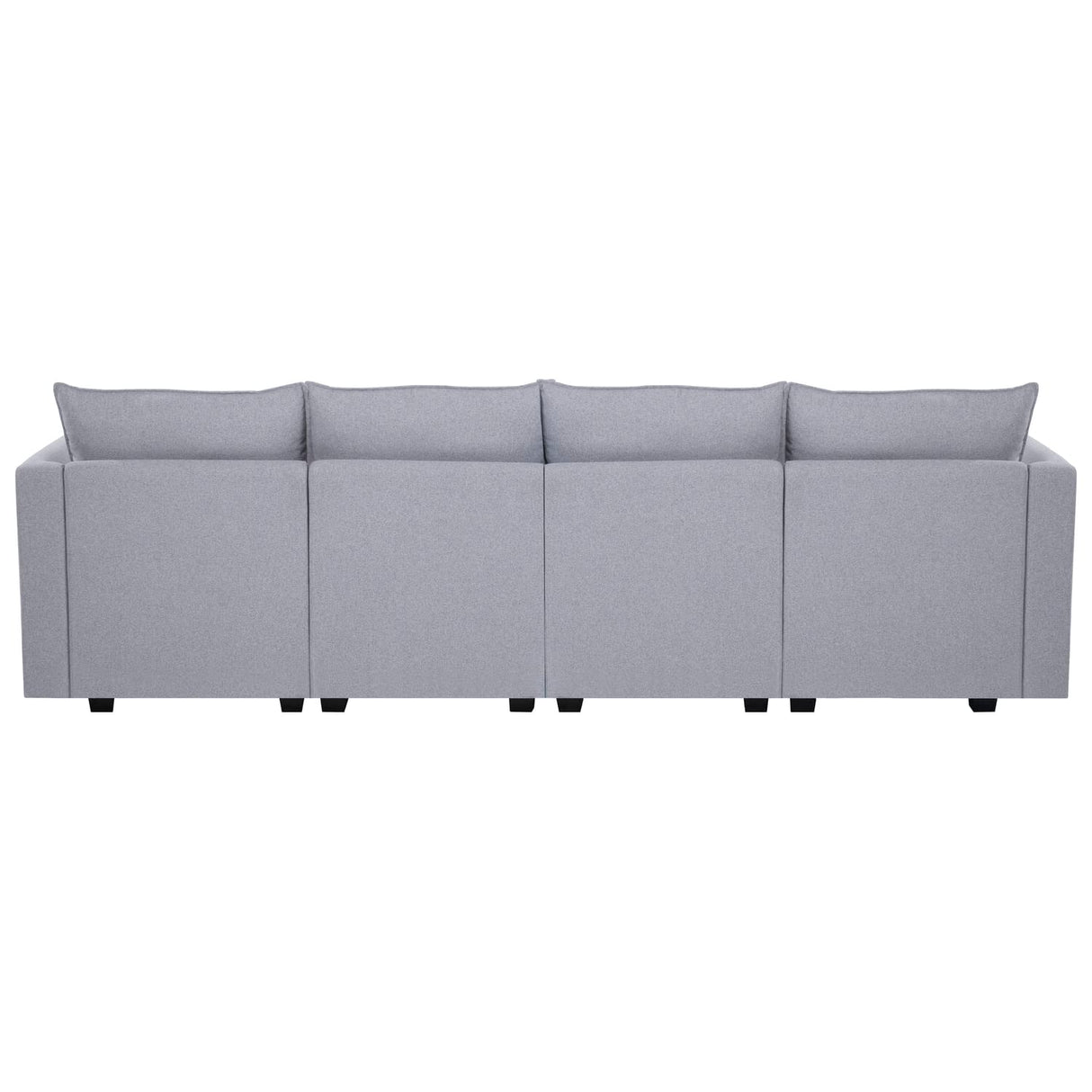 Modular 4 Piece Sofa for Living Room with Extendable Design & Soft Comfortable Seating