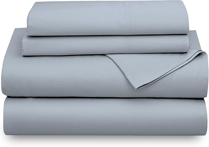 800-Thread-Count 100% Cotton Sheets, Queen Size Turquoise Set, Cooling Bedsheet