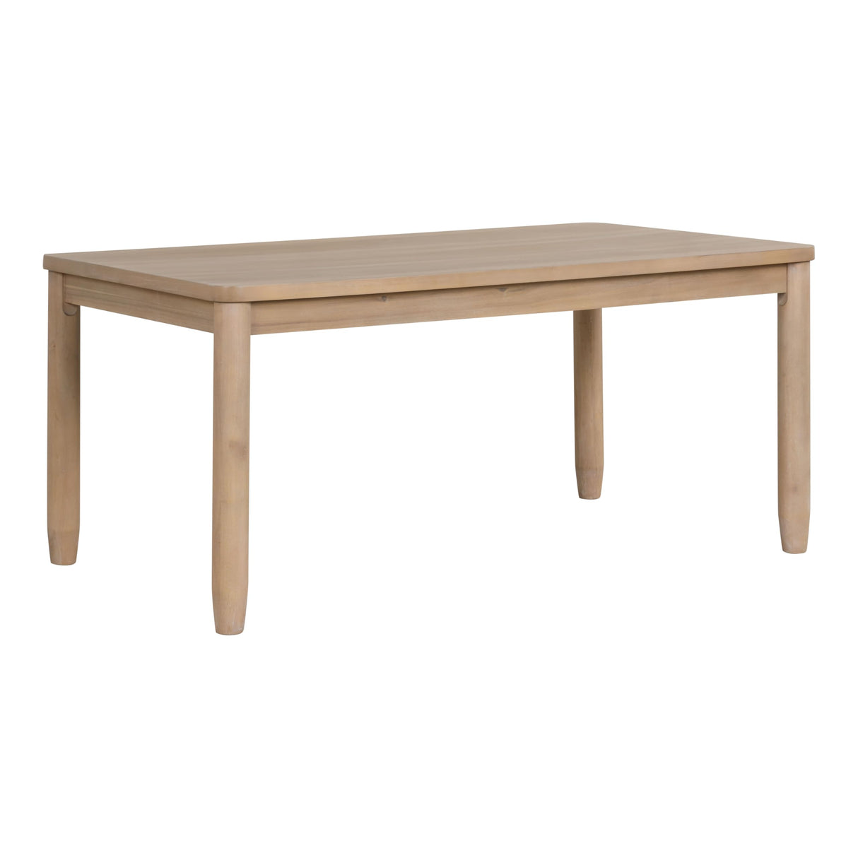Sheil Transitional Solid Wood 64-inch Rectangular Dining Table