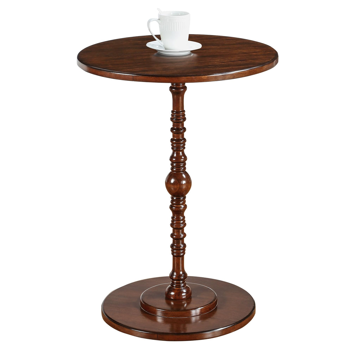 Classic Accents Sanibel Beach Spindle Table 17.75" - Traditional Round End Table