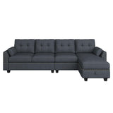 Convertible Sectional Sofa L Shaped Couch Reversible Sectional for Small