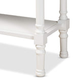 Garvey Console Tables, 3-Drawer, White