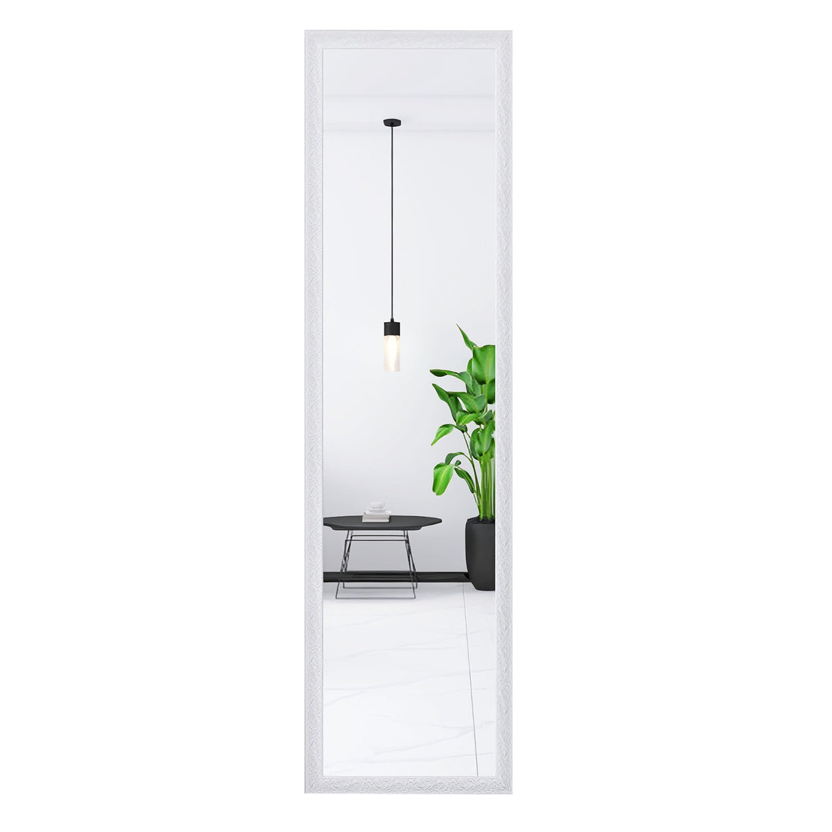 4U Full Length Mirror Wall Mirror Full Body Dressing Mirror Wall Mounted Hanging for Dorm Home,