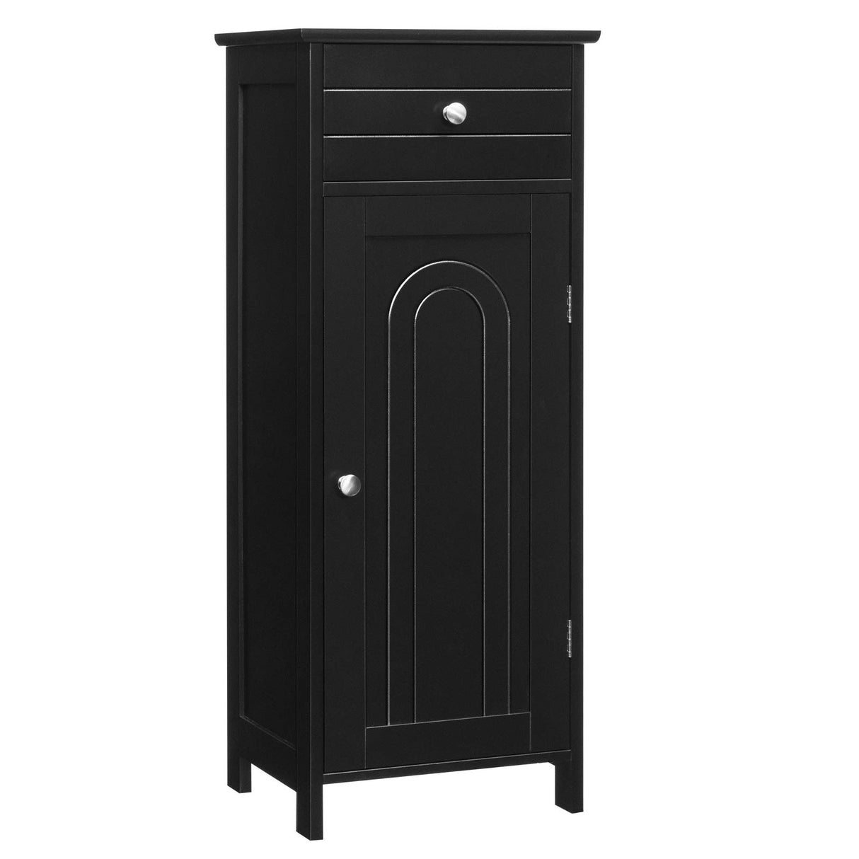 Bathroom Floor Cabinet, Wooden Side Storage Organizer